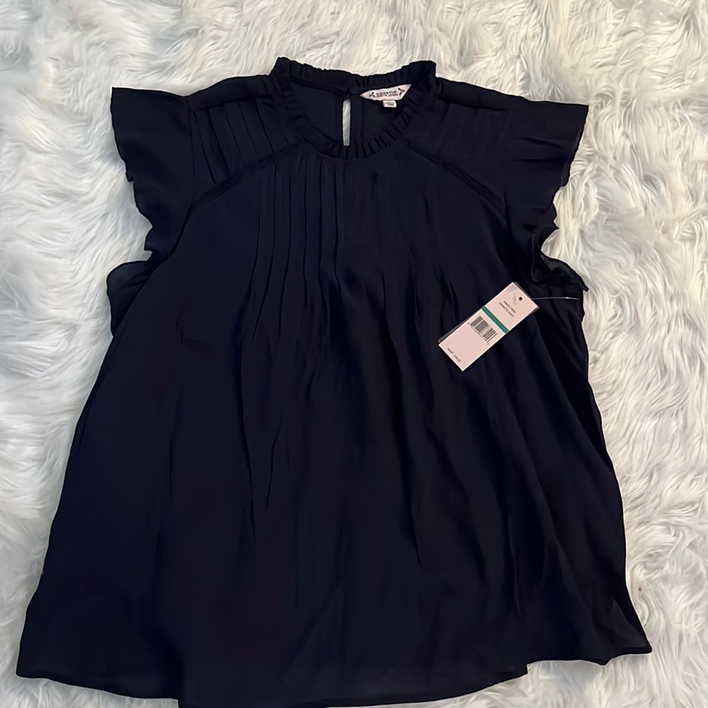 Navy Summer Top.